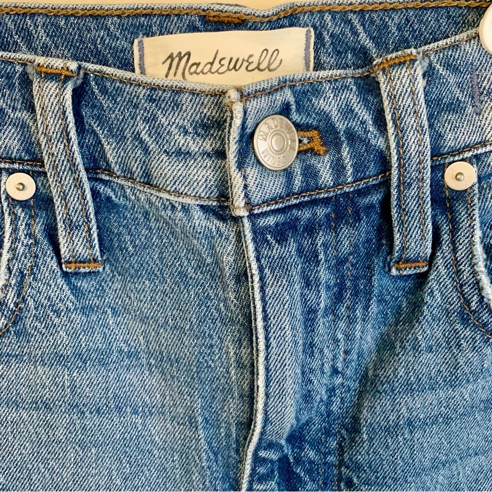 Madewell medium light wash The High Rise Slim Boy Jean size 25 EUC - Picture 8 of 10